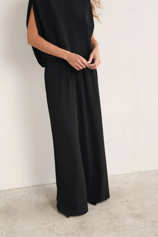 Фотография Брюки fibi black M (Черный, М) №5